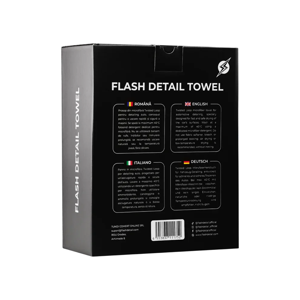 ASCIUGAMANO AUTO FLASH DETAIL® (l'originale) 90*70CM da 850 GSM - Image 6